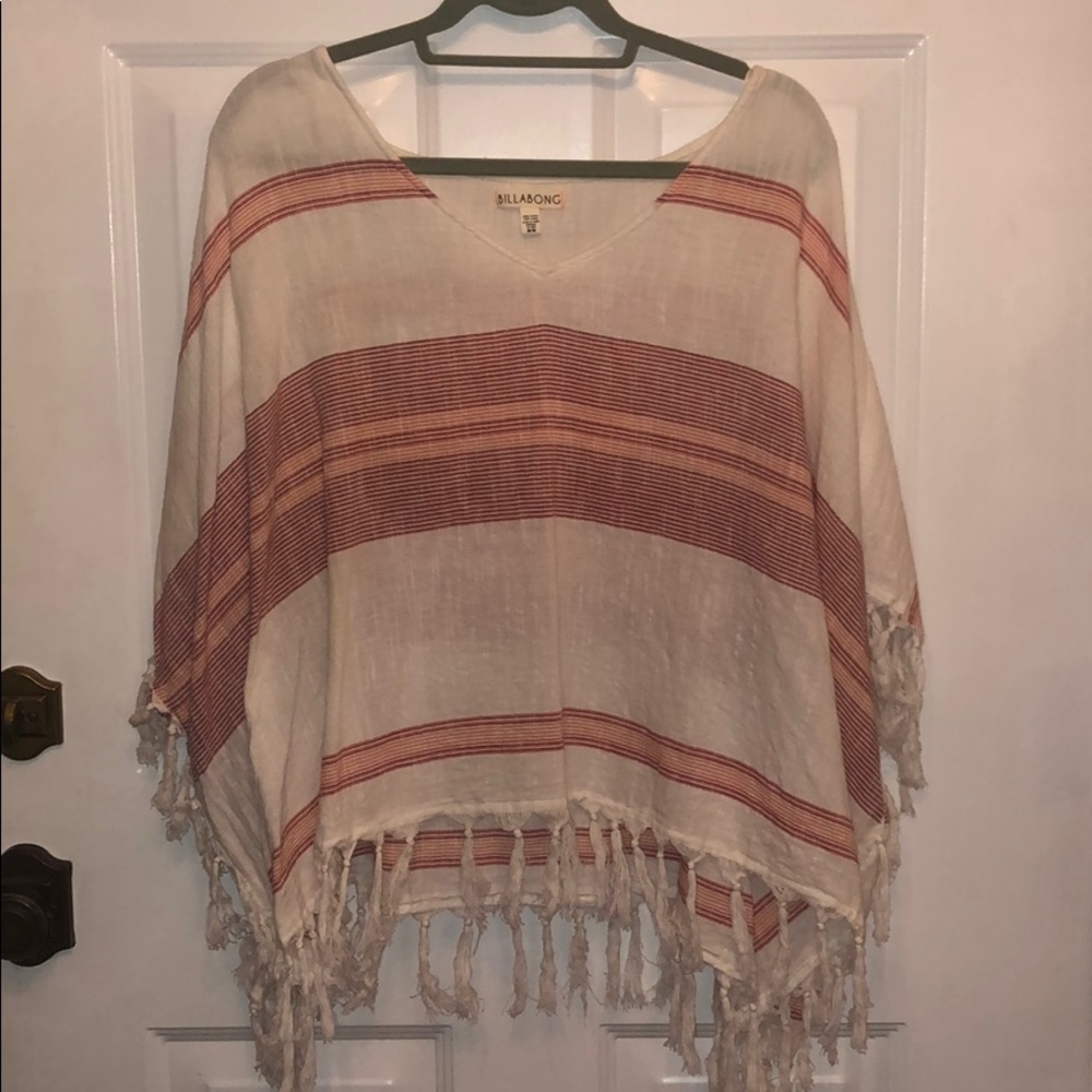 Billabong Fringe Poncho -Size Medium